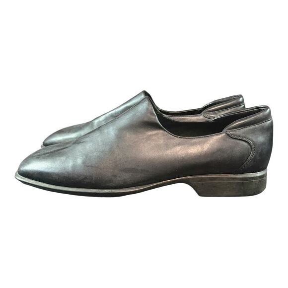 Donald Pliner Men’s Rex Leather Shoes Black Size 9.5 M Laceless Slip On